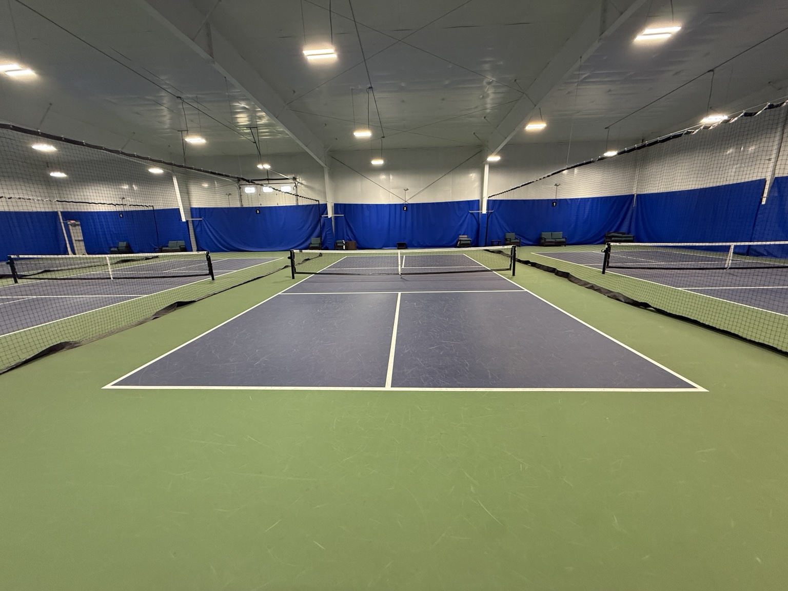 Indoor pickleball court view 10 at E.H. Pickleball Club