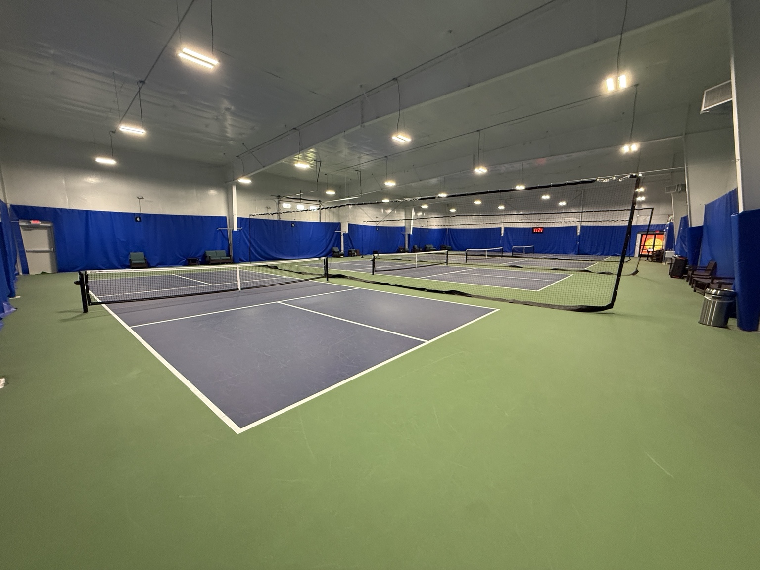 Indoor pickleball court view 7 at E.H. Pickleball Club
